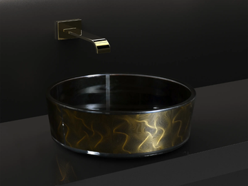 VENTO - Countertop round glass washbasin by Glass Design - view 2